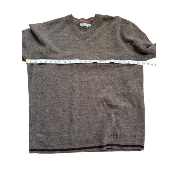 Smartwool Merino Wool V-Neck Sweater Brown Mens Size XL - Picture 4 of 7